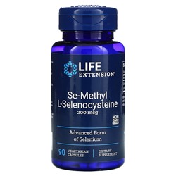 Life Extension Se-Methyl L- Селеноцистеин - 200 мкг - 90 вегетарианских капсул - Life Extension