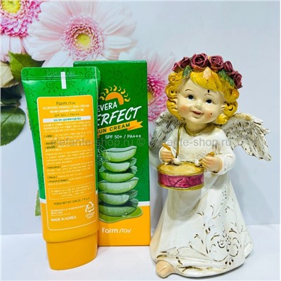 Солнцезащитный крем Farmstay Aloe Vera Perfect Sun Cream SPF 50+/PA+++ 70ml (125)