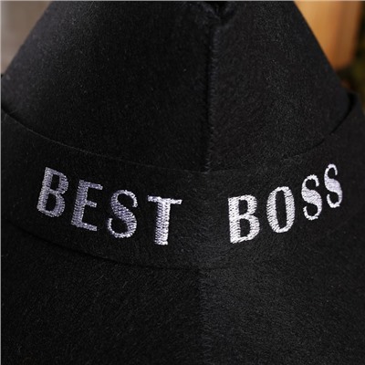 Шапка для бани "Best Boss" экофетр