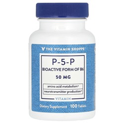 The Vitamin Shoppe P-5-P, 50 mg, 100 Tablets