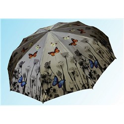 Зонт С003 бабочки на сером
