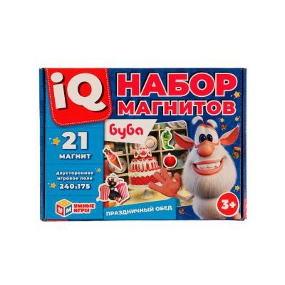 Праздничный обед. IQ набор магнитов. Буба. 250х185х25мм. Умные игры в кор.20шт