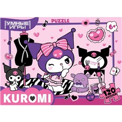 Умные игры. Пазл "Kuromi" 120 деталей, 180х130х25 мм. в уп.8 шт в кор. 8 уп