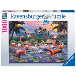 Ravensburger. Пазл карт. 1000 арт.17082 "Розовые фламинго"