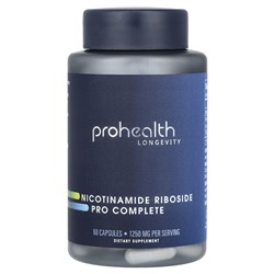 ProHealth Longevity Никотинамид рибозид Pro Complete, 1250 мг, 60 капсул (625 мг на капсулу)