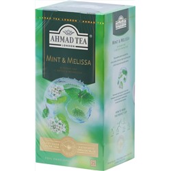 AHMAD TEA. Flavoured Collection. Mint & Melissa карт.пачка, 25 пак.