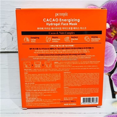 Гидрогелевая маска с маслом какао Petitfee Cacao Energizing Hydrogel Face Mask 30g (78)