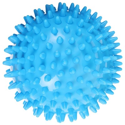 Мяч массажный ONLYTOP «Ёжик», d= 9 см, цвет голубой