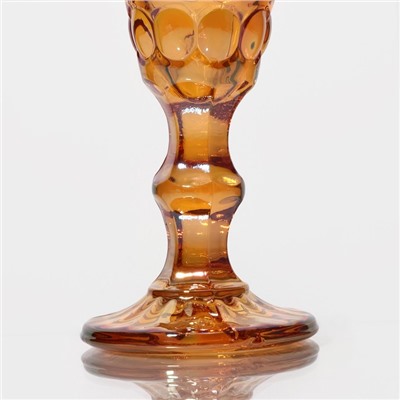 Набор бокалов стеклянных для шампанского Magistro «Ла-Манш», 160 мл, 7×20 см, 6 шт, цвет янтарный