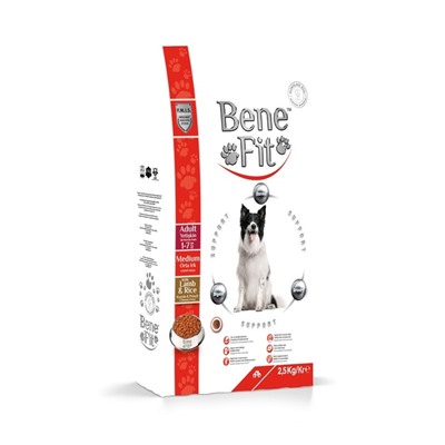 Сухой корм для собак Benefit Adult Medium with Lamb & Rice, 2,5 кг