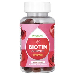 Phytoral Биотин, Вишня - 60 жевательных конфет - Phytoral