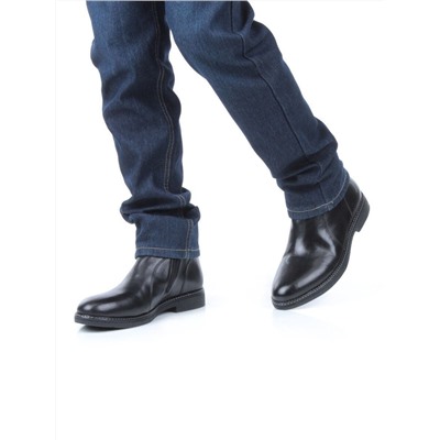 01-H9029-B43-SW3 BLACK Ботинки демисезонные мужские (натуральная кожа) размер 7UK - 41 российский