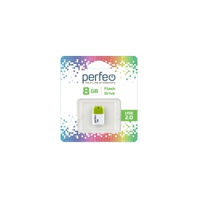 8Gb Perfeo M04 Green USB 2.0 (PF-M04G008)