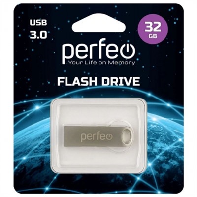 32Gb Perfeo M08 Metal Series USB 3.0 (PF-M08MS032)