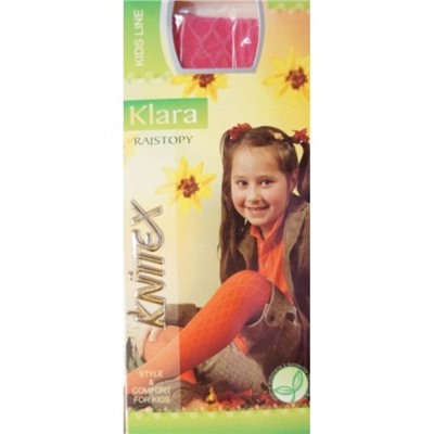 K-25-02 Колготки "KLARA" 92/98 р малина для девочек KNITTEX