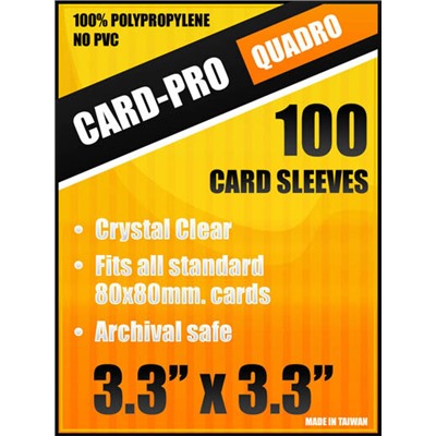 Протекторы Card-Pro для наст. игр 83*83 мм. (100 шт.) Quadro Size