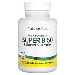NaturesPlus Высокоэффективный Super B-50, 90 капсул