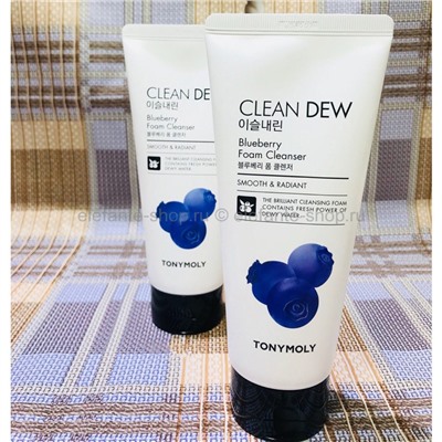 Пенка для умывания Tony Moly Clean Dew  Blueberry Foam Cleanser, 180 мл (51)