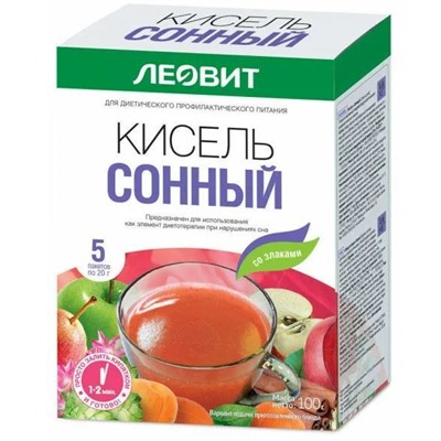 Кисель Леовит сонный 20гр