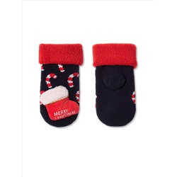 CONTE-KIDS Махровые новогодние носки с игрушкой для самых маленьких «Sweets»