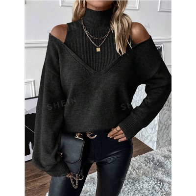 SHEIN Essnce Pullover Mit Rundhalsausschnitt