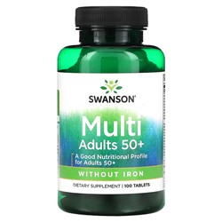 Swanson МультиВзрослые 50+, 100 таблеток