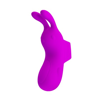Насадка на палец PRETTY LOVE "Finger Bunny", 7 функций вибрации, функция памяти, с USB-зарядкой