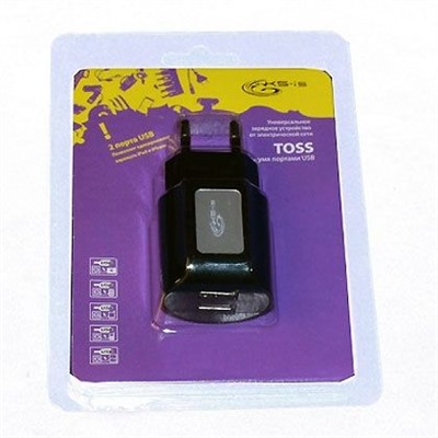 Зарядное устройство KS-is KS-056B Toss 220V->5V 2A, USB черное