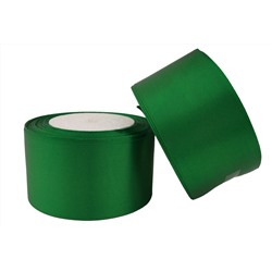 Однотонная атласная лента (зеленый), 50мм * 25 ярдов (+-1)