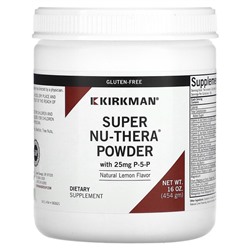 Kirkman Labs Порошок Super Nu-Thera с P-5-P, натуральный лимон, 16 унций (454 г)