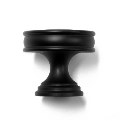 Ручка кнопка CAPPIO PK324, d=30 мм, цвет черный
