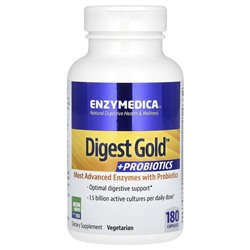 Enzymedica Digest Gold + Пробиотики - 180 капсул - Enzymedica
