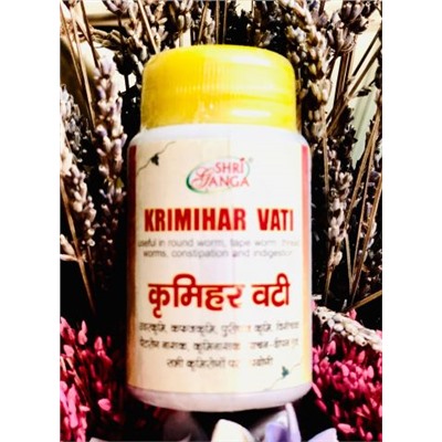 Кримихар Вати Шри Ганга "Krimihar vati Shri Ganga" 50 гр - от паразитов, глистов