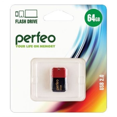 64Gb Perfeo M04 Red USB 2.0 (PF-M04R064)