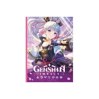 Genshin Impact на каждый день с наклейками (розовый)