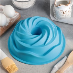 Форма силиконовая для выпечки Доляна «Немецкий кекс. Заварное печенье», d=22 см, цвет МИКС