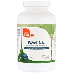 Zahler PowerCal, Усовершенствованная формула кальция, 900 мг, 180 капсул