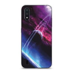 Силиконовый чехол Космос 17 на Samsung Galaxy A01