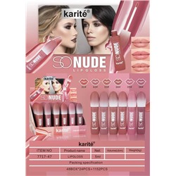 Набор жидких помад для губ Karite So Nude Lipgloss (ряд 6шт)