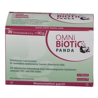 OMNi-BiOTiC Panda Омни-биотик Панда Пробиотик для беременных женщин и детей с рождения, 30X3 г