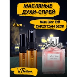 Масляные духи-спрей Christian Dior Miss Dior Edt (6 мл)