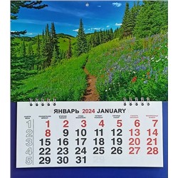 Календарь моно-эконом 2024г. Природа Цветущие склоны КМ-24417
