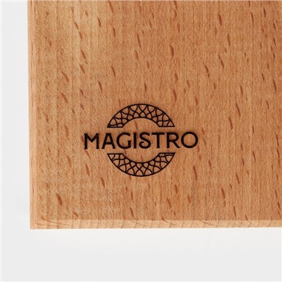 Доска разделочная Mаgistrо, цельный массив бука, 40×20×2,2 см