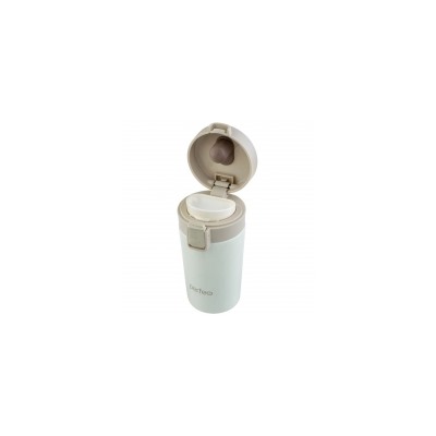 Термокружка для напитков с крышкой-поилкой и ситечком, 0,35 л., кремовый, Perfeo (PF_C3728)