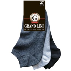 КОМПЛЕКТ мужских носков GRAND LINE (М-50/3, 3 пары/50 в уп.), р. 27*