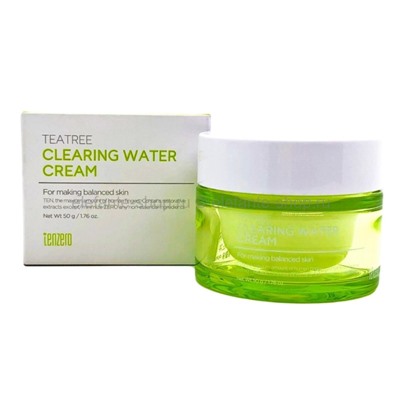 Укрепляющий крем с экстрактом чайного дерева TENZERO Teatree Clearing Water Cream 50g (125)