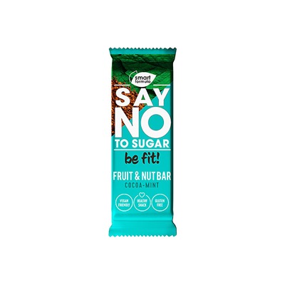 «Smart Formula», фруктово-ореховый батончик Cocoa – mint, 40 г (упаковка 15 шт.)