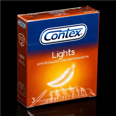 Презервативы Contex Lights, особо тонкие, 3 шт