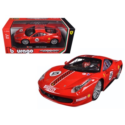 BBurago. Модель "Ferrari 458 Challenge" 1:43 металл. подв. элем. арт.18-31132