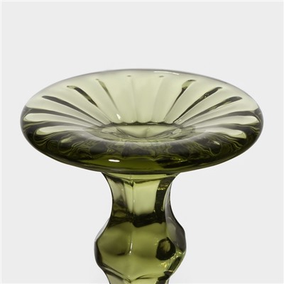 Набор бокалов из стекла для шампанского Magistro «Круиз», 160 мл, 7×20 см, 2 шт, цвет зелёный